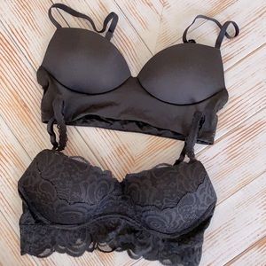 VS PINK push up bralettes